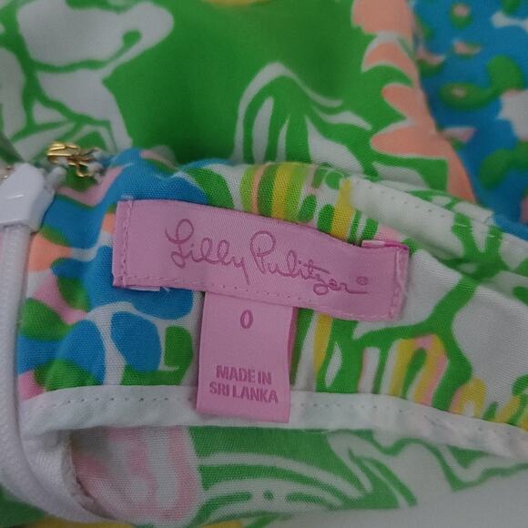 Lilly Pulitzer Hibiscus Stroll Folly Flounce Shorts Size 0 Bright Preppy Summer - Picture 6 of 6